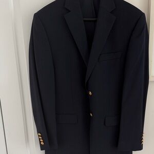Lauren Ralph Lauren Dark Blazer with Gold Accents